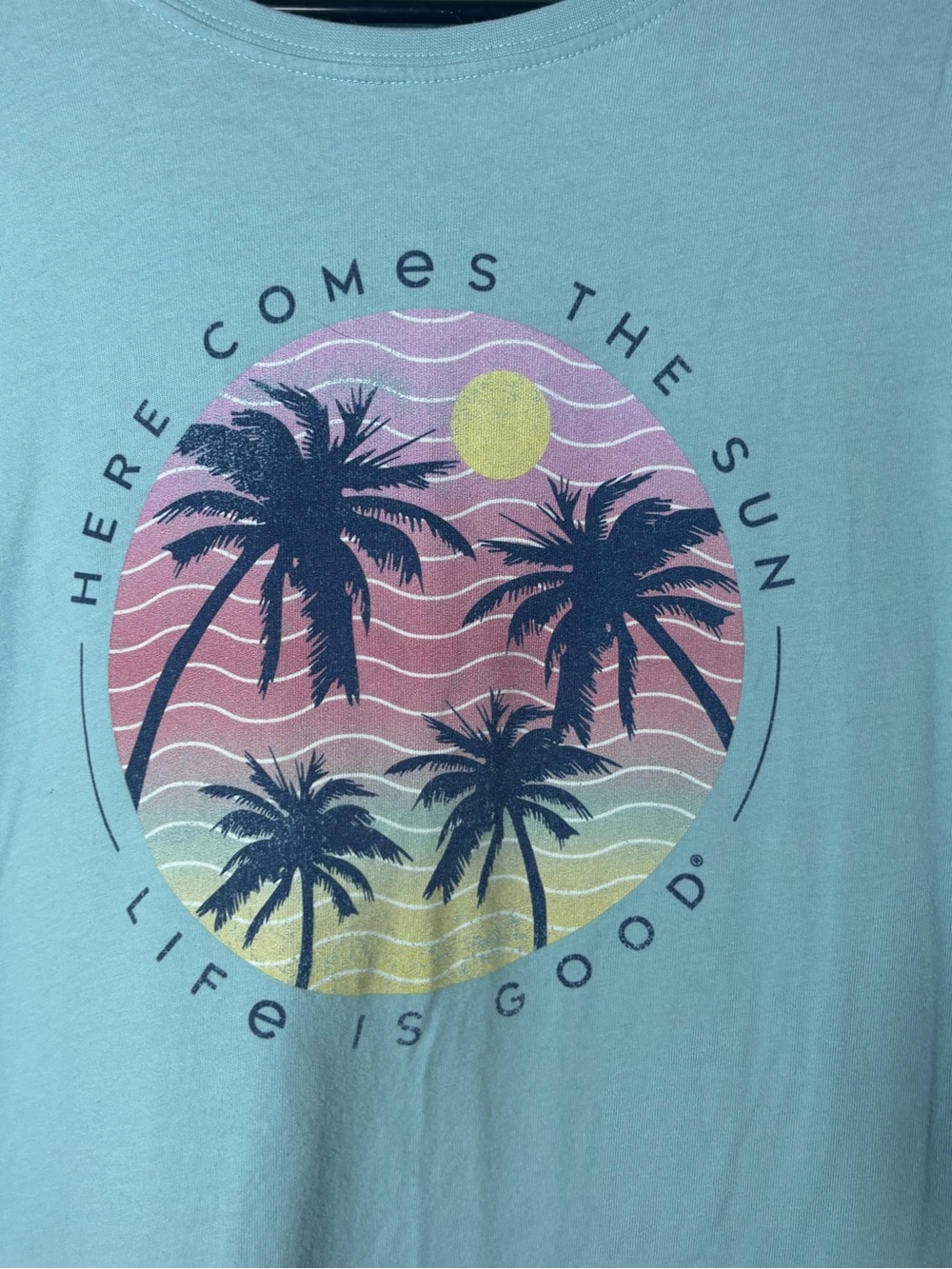 2 Pack Women’s Life Is Good Tshirt Sz L Beachy Summer Pattern - Picture 11 of 16